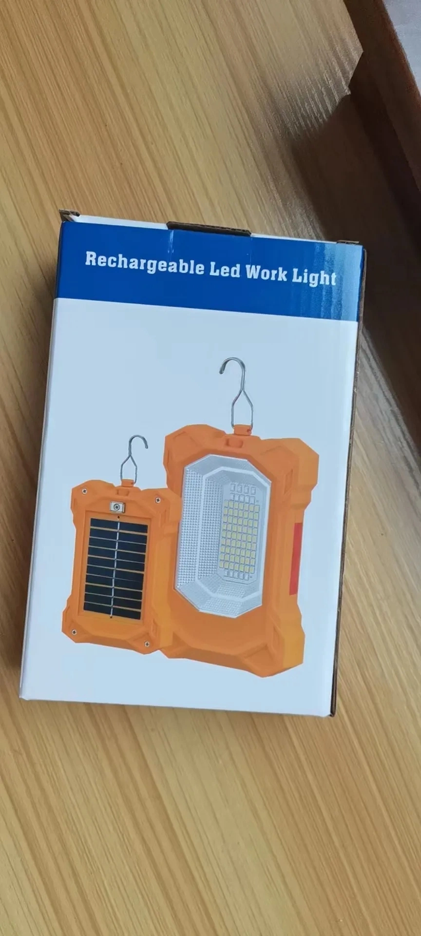 Solar Portable Rechargeable Magnetic Camping Floodlight Emergency Lamp LED Work Light