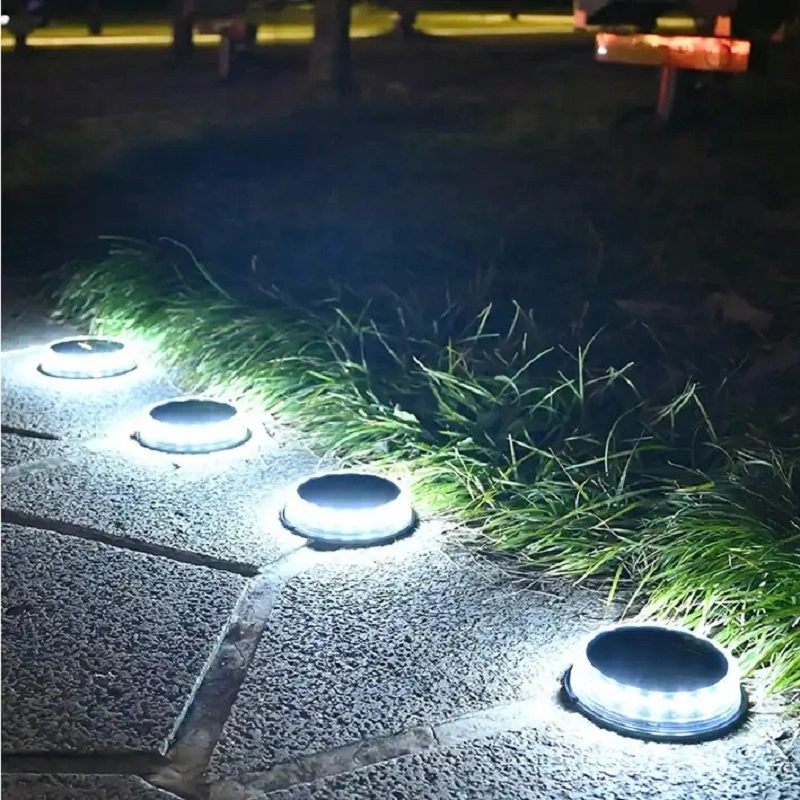 LED Bulb Holiday Light Solar Panel Lighting Outdoor Street Deck Underground Lamp