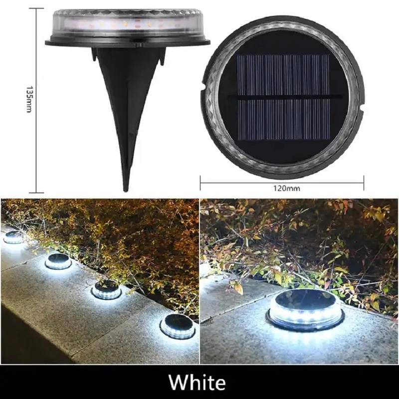 LED Bulb Holiday Light Solar Panel Lighting Outdoor Street Deck Underground Lamp