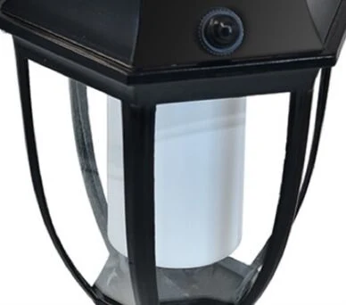 New Best Modern ABS LED Gate Solar Powered Pillar Flame Post Lights