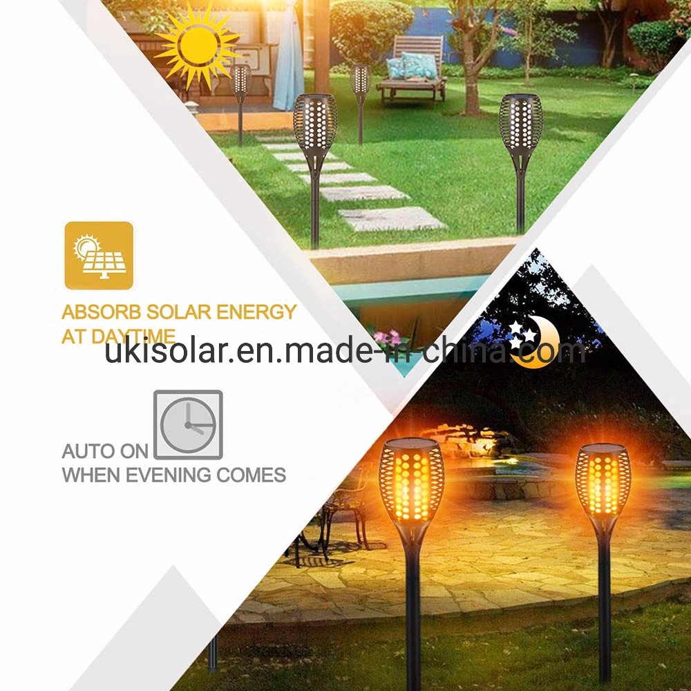 Upgraded Solar Lights 96 LED 42.9 Inch, Waterproof Flickering Flames Torches Lights Outdoor Solar Spotlights Landscape Lighting Dusk to Dawn Auto on/off