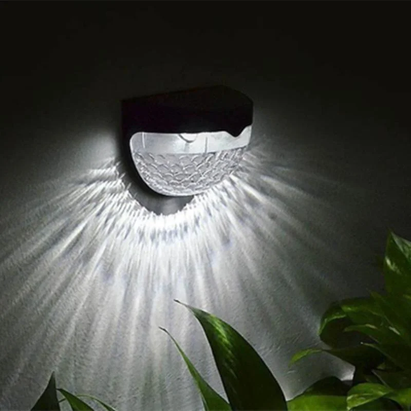 Solar Fence Wall Light for Porch Railling Front Door Fence Balcony Stiar Deck Pool Yard