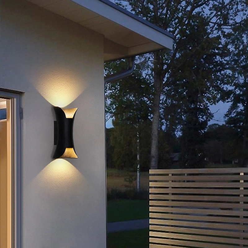 Modern External Lighting Aluminum IP65 Waterproof Outdoor Garden 12W LED Wall Light