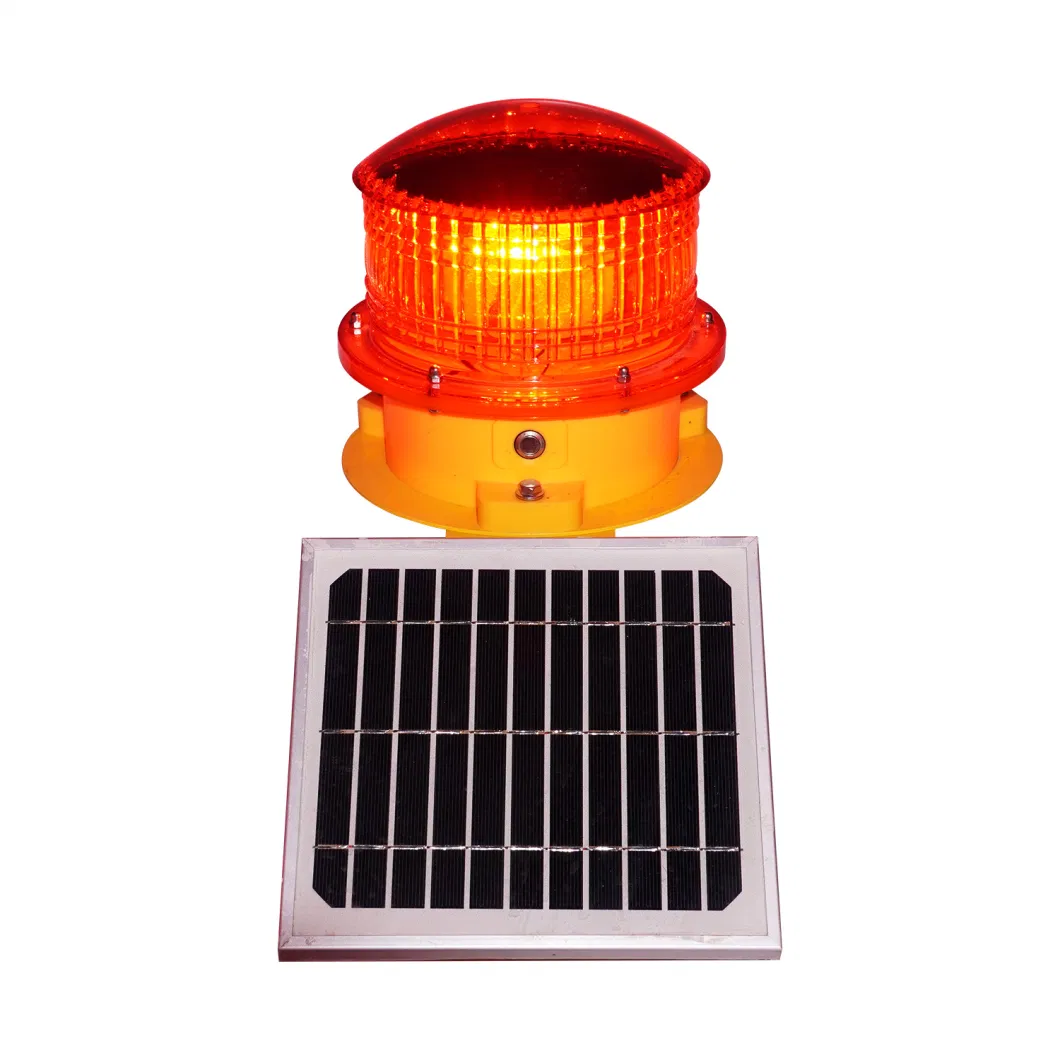 Solar Strobe Warning Light Flashing Lamp Waterproof IP67 Outdoor Traffic Light, Wireless Install Automatically Turn on 360&deg; Bright LED