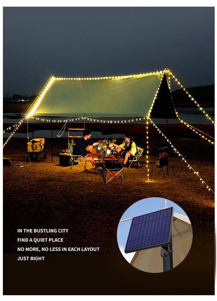 Solar Powered Light String Outdoor Camping Colorful Lights