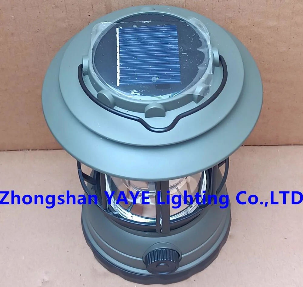 Yaye Outdoor Waterproof Rechargeable Garden Lawn Pillar Cordless Lantern IP65 Indoor Flood Night Hand LED Camping Deck Table Solar Energy Power Portable Lamp