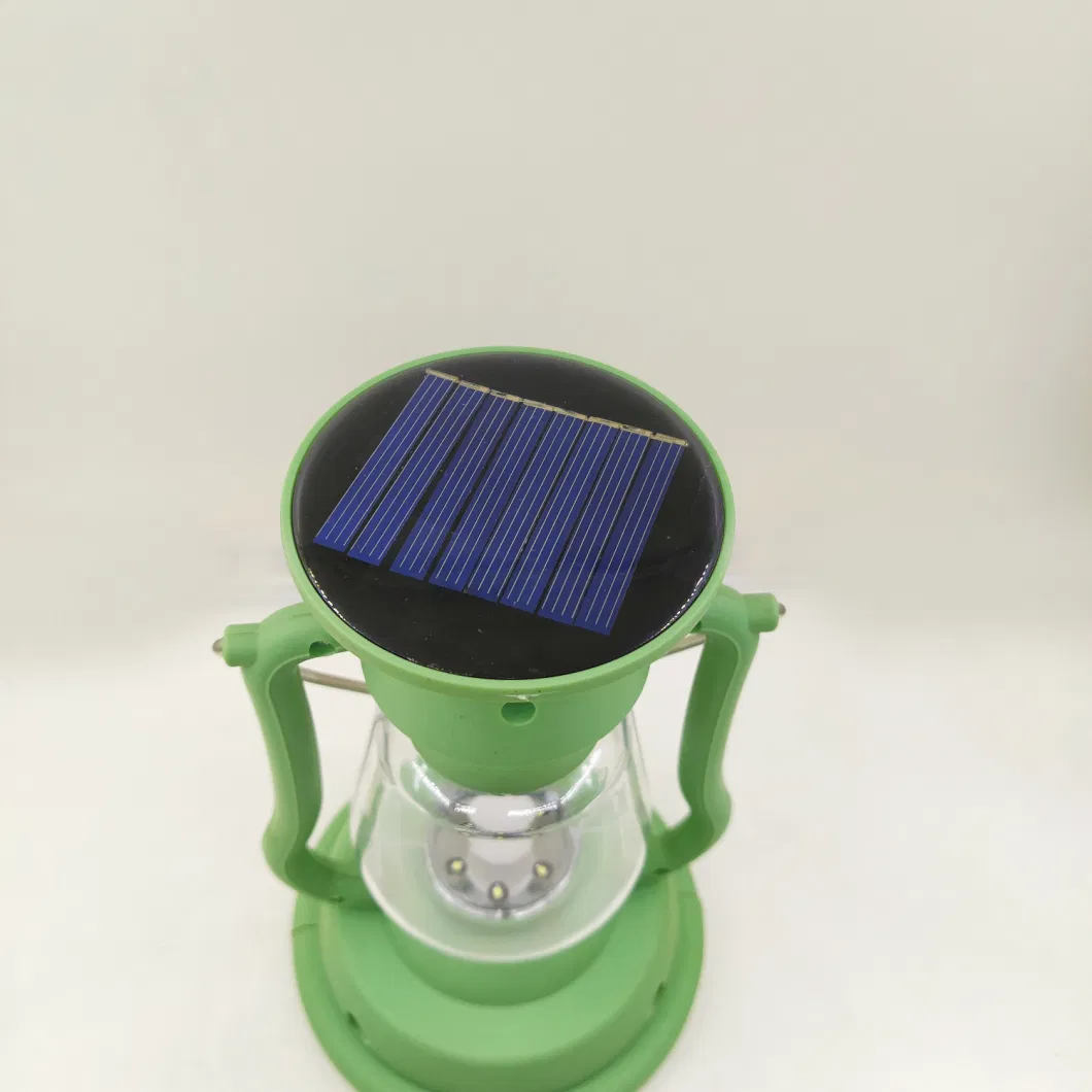 Waterproof Outdoor Garden Use Battery Powered Portable Rechargeable LED Solar Camping Lantern
