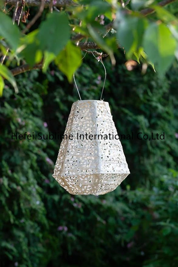 Pink LED Solar Lantern for Indoor Outdoor Decoration