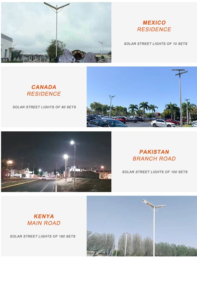Cost-Effective Outdoor Efficient LED Solar Street Lamp All in Two Solar LED Outdoor Lighting 80W 100W 120W Street Light Solar