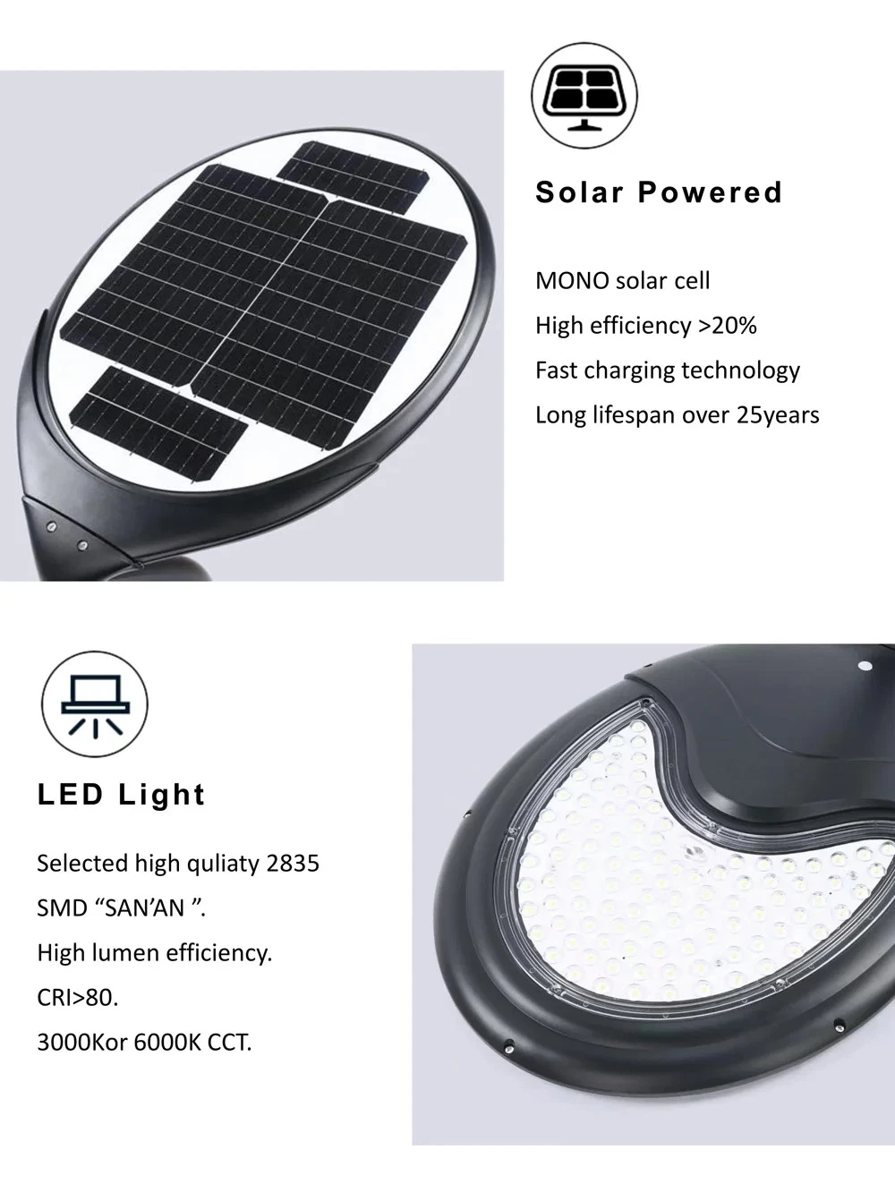 Solar Garden Light New Arrival Best Waterproof LED Outdoor Solar Garden Light for Lawn Patio Yard Walkway