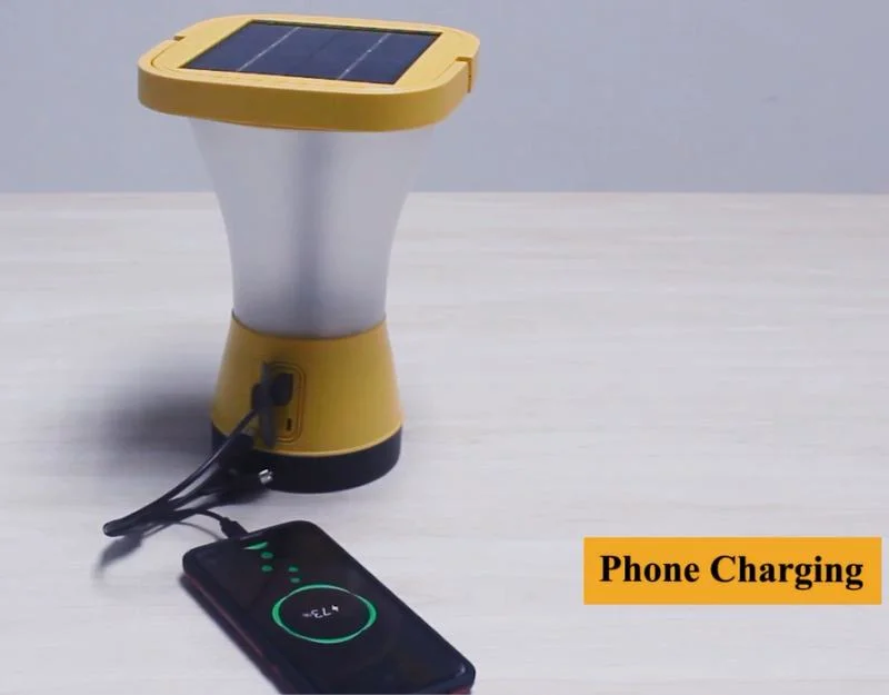 360 Degree LED Lantern Solar Phone Charger Solar Recharger Lantern Hanging Outdoor Solar Camping Lantern