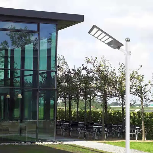 IP65 All in One Style Lighting 6m Outdoor Solar Street Lighting with 50W LED Light &amp; LiFePO4 Battery System