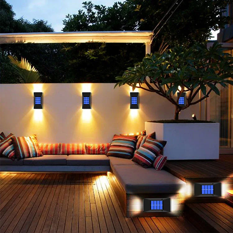 Outdoor Porch Garden LED Solar Wall Lamp Light