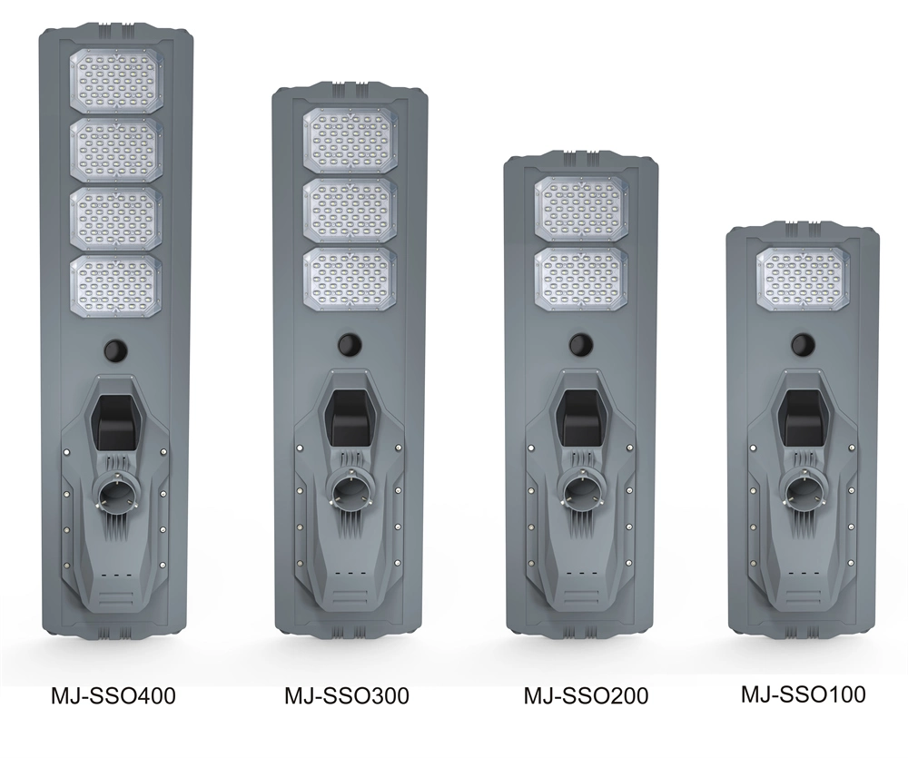 Super Bright Die-Casting Aluminum Housing Integrated SMD 300W Street Solar Light Outdoor