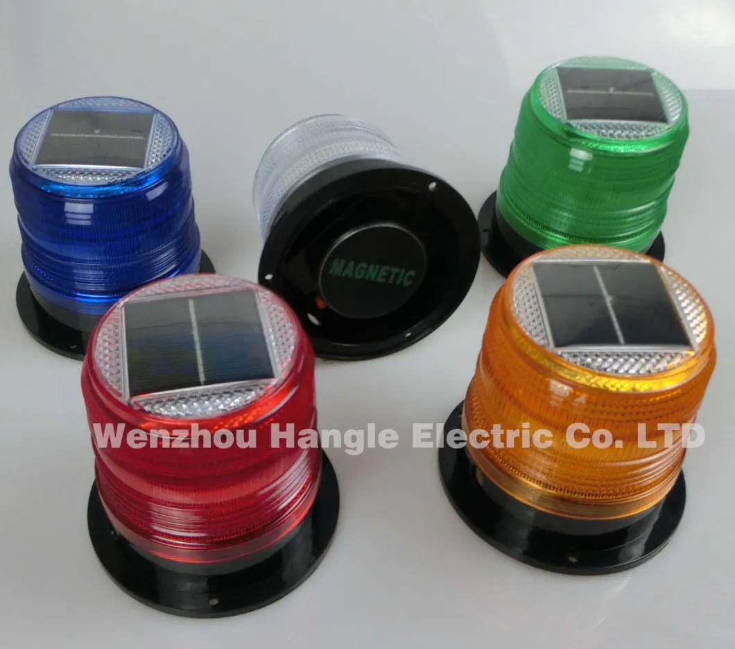 Solar LED Strobe Warning Light for Cars Emergency Vehicle Warning Light with Magnetic Base