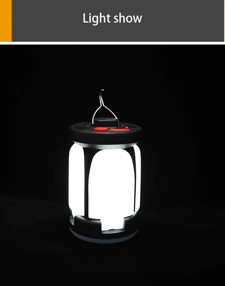 New Outdoor Camping Lamp Ground Emergency Lighting Home Gift Lights Solar Charging LED Tent Lantern