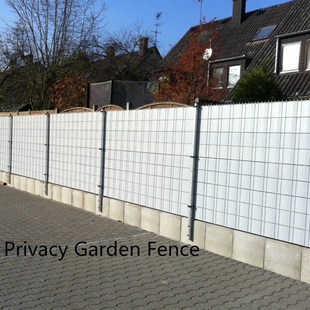 650g Light-Grey 19cmx35m with 20clips PVC Tarpaulin Strip Screen Fence