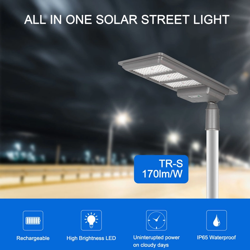 Factory Wholesale Price All in One IP65 Waterproof Outdoor Garden Road Solar Flood Lamp 100W 200W 300W 400W LED Solar Street Light