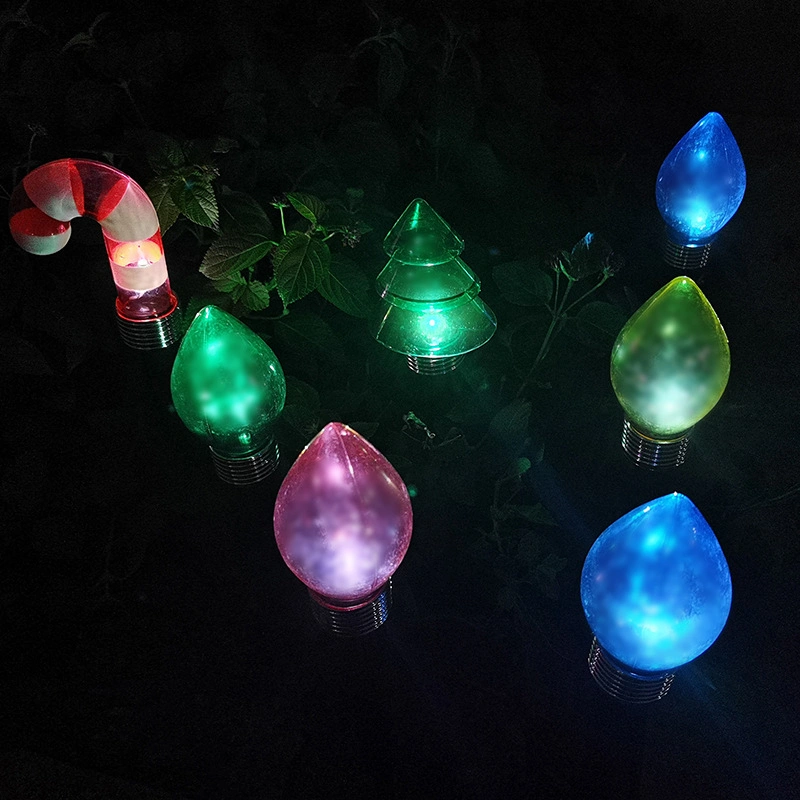 Outdoor LED Waterproof Landscape Lamp Flickering Colorful Holiday Light for Garden Yard Patio Driveway Walkway