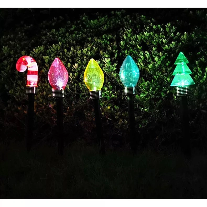 Outdoor LED Waterproof Landscape Lamp Flickering Colorful Holiday Light for Garden Yard Patio Driveway Walkway