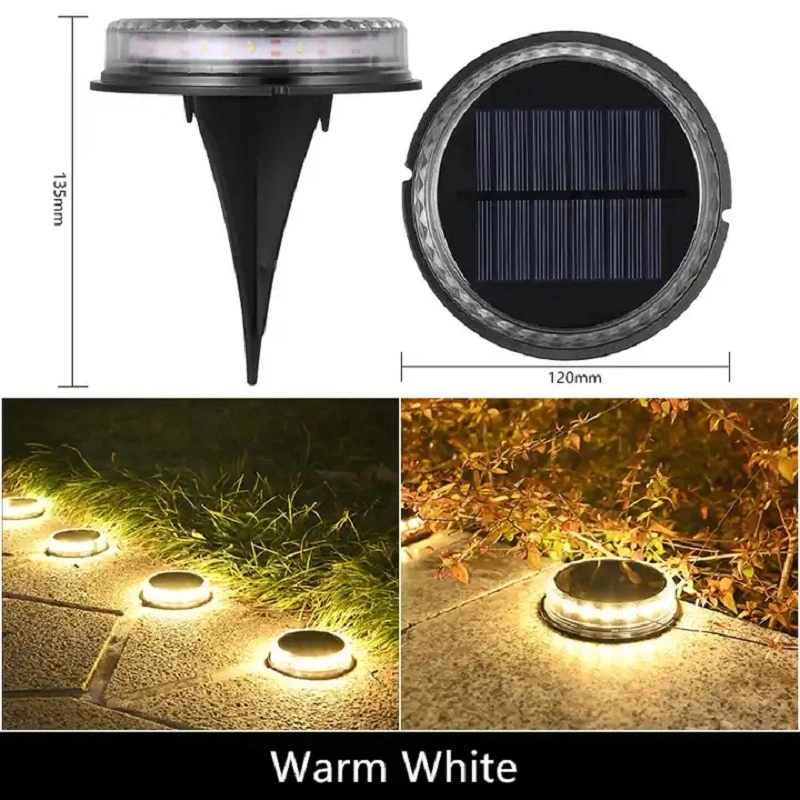 LED Bulb Holiday Light Solar Panel Lighting Outdoor Street Deck Underground Lamp