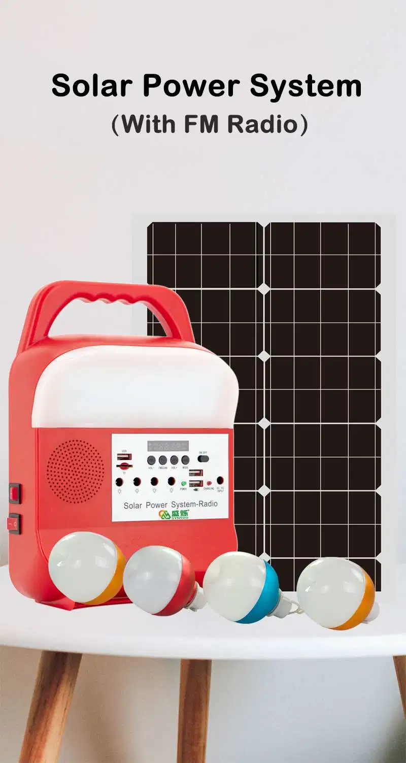 China Supplier Products New Item for Africa Small Output Solar Home Lighting System Solar Energy Saving Light Solar Battery House System