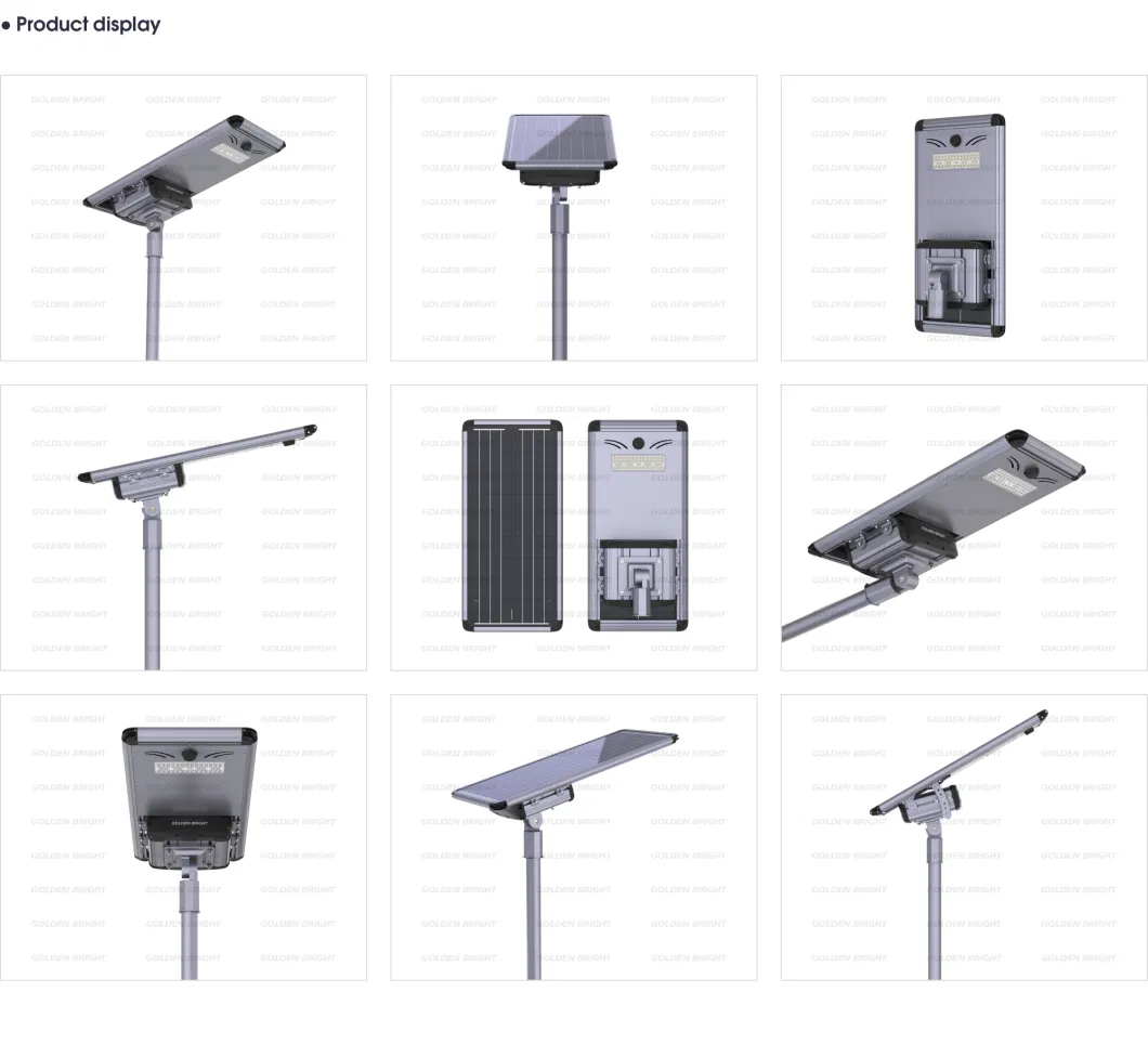 40W Wholesale All in One LED Solar Street Lamp for Outdoor Lighting