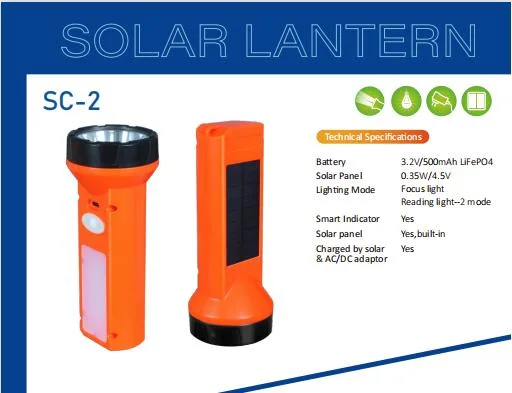 Solar Torch Light New Energy Solar Foucs Light for Indoor and Outdoor