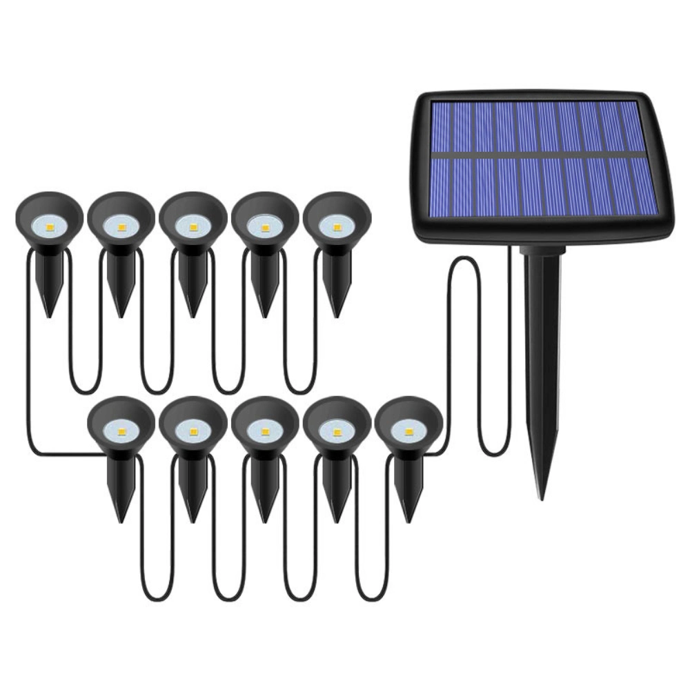 Solar Powered Lights Outdoor LED Solar String Ground Lights, Waterproof Solar Powered Lights for Garden Lawn Walkway Driveway Ci24298