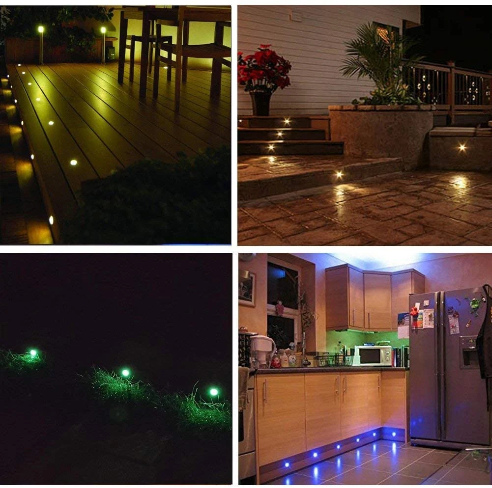 Outdoor Round 12V 24V LED Step Light for Boat RV Floor Wall