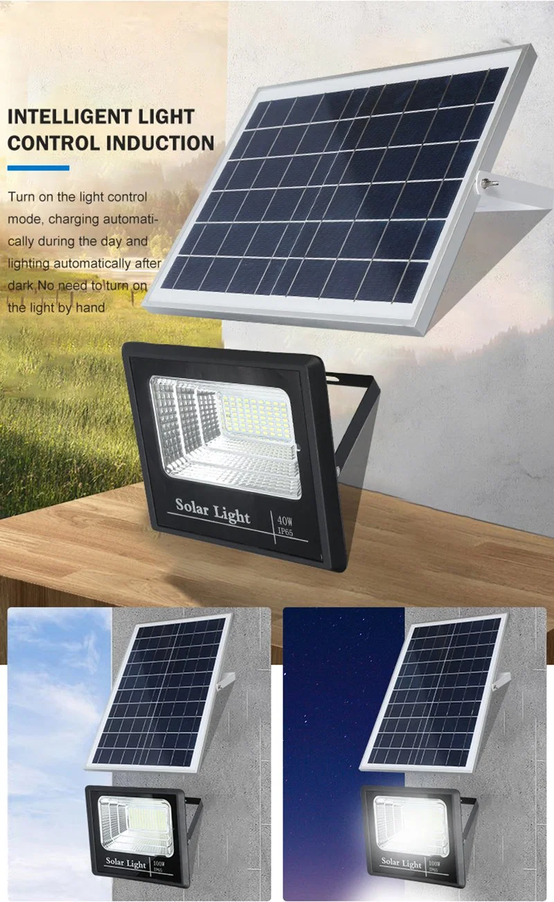 Floodlight 30W 60W 100W 200W Outdoor Garden Decorate LED Solar Flood Lights