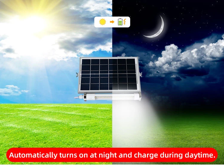 Outdoor Lighting System String PVC Home Portable Solar LED Tube Light