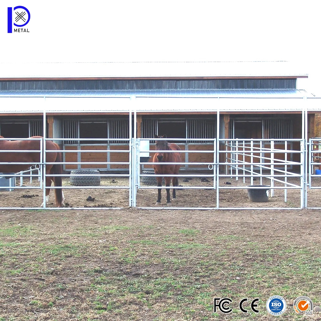 Pengxian Steel Pipe Garden Fencing China Factory Farm and Home Fencing 5 Rails 1600 mm Light-Duty 6 Livestock Fence