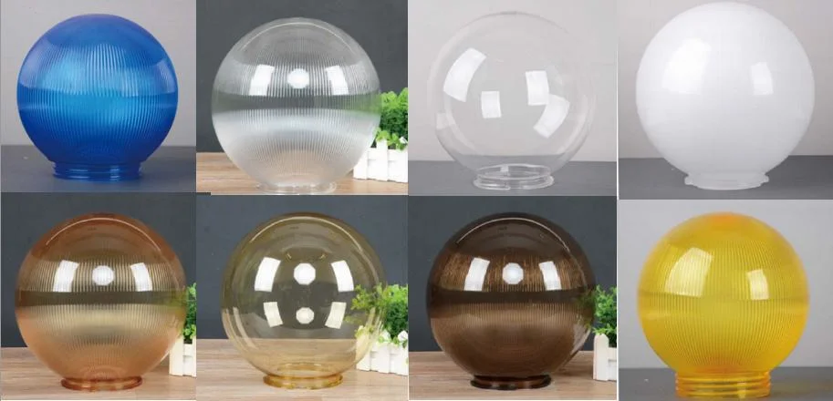 Moden and Simple Designed Transparent Opal Smoky Spherical Post Outdoor Lights for Homes Fence