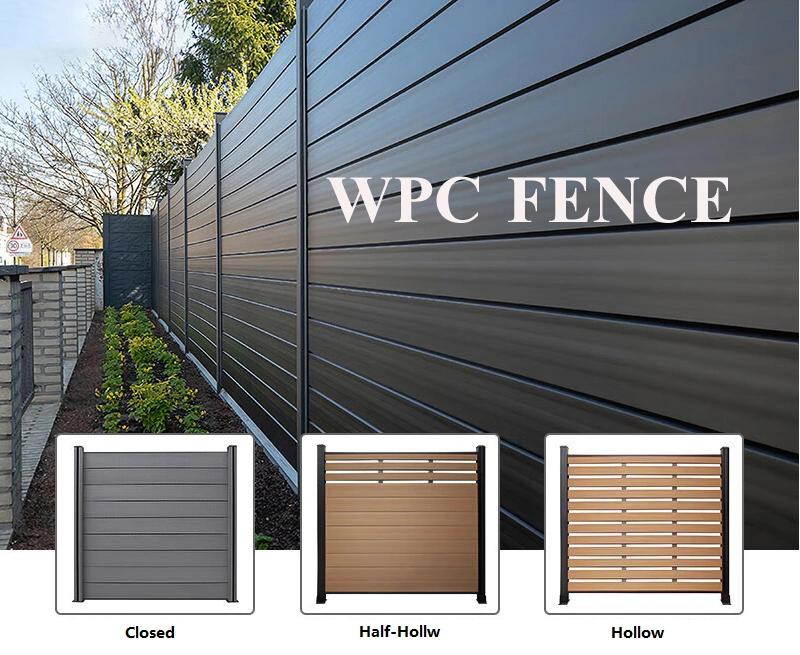 Homes Prefabricated Cleaned Garden Light Panels Wood Plastic Composite Portable Fences