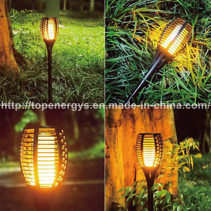 96LEDs Hand-Held Solar Powered LED Flame Torch