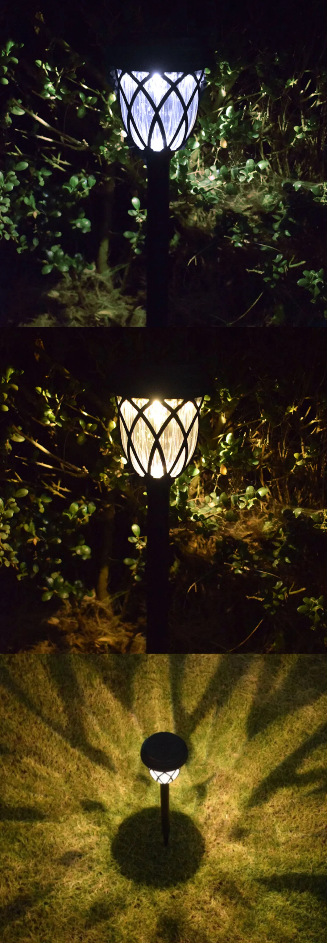 Powered Lamp Lantern Waterproof LED Garden Lights Landscape Path Yard Pathway Outdoor Solar Lawn Light
