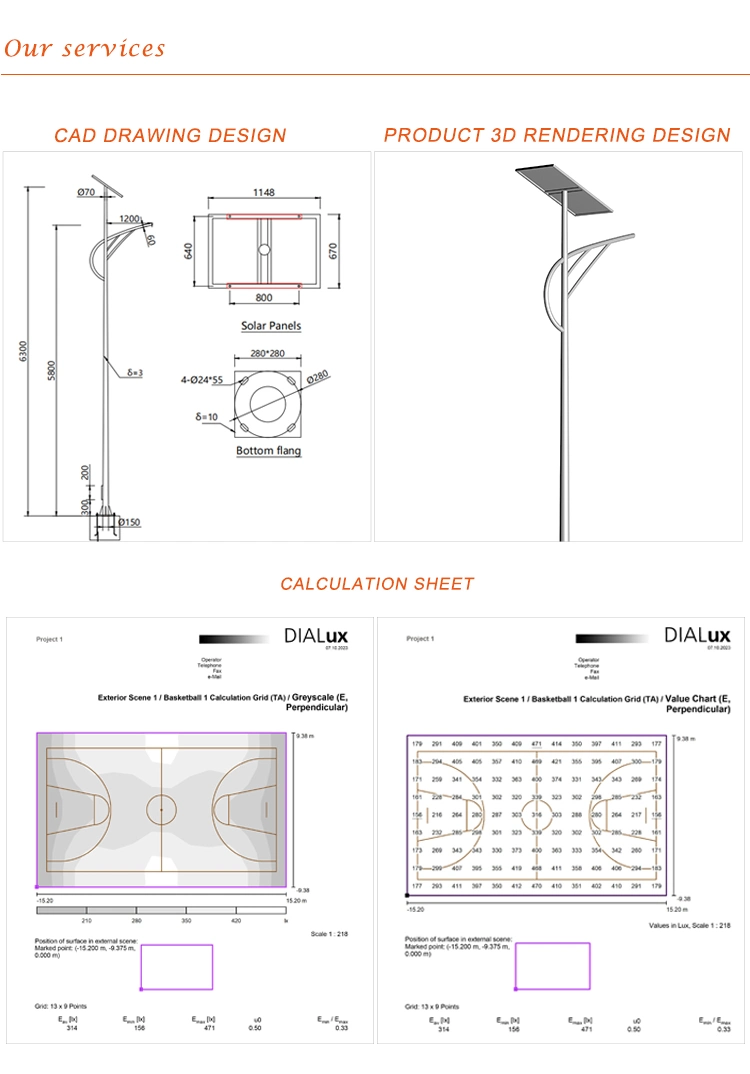 40W 100W 400watt All in Two LED Solar Street Outdoor Lighting Light with Solar Panel