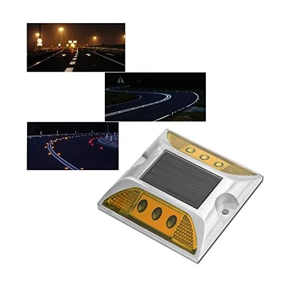 Solar Powered Driveway Lights Waterproof LED Wireless Warning Step Lighting Road Markers