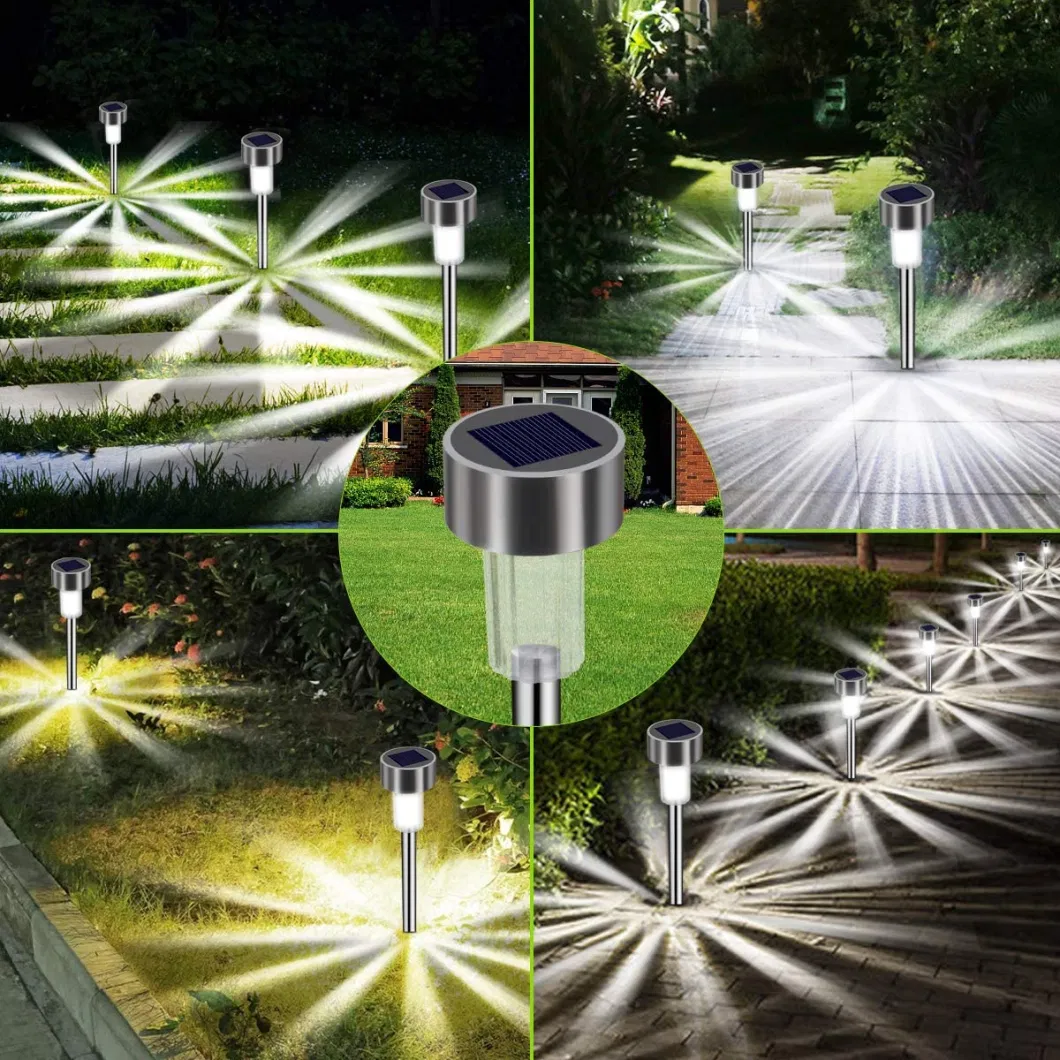 Automatic Garden Solar Lights Outdoor, LED Solar Pathway Landscape Lights for Walkway, Patio, Yard, Lawn, Driveway, IP65 Waterproof