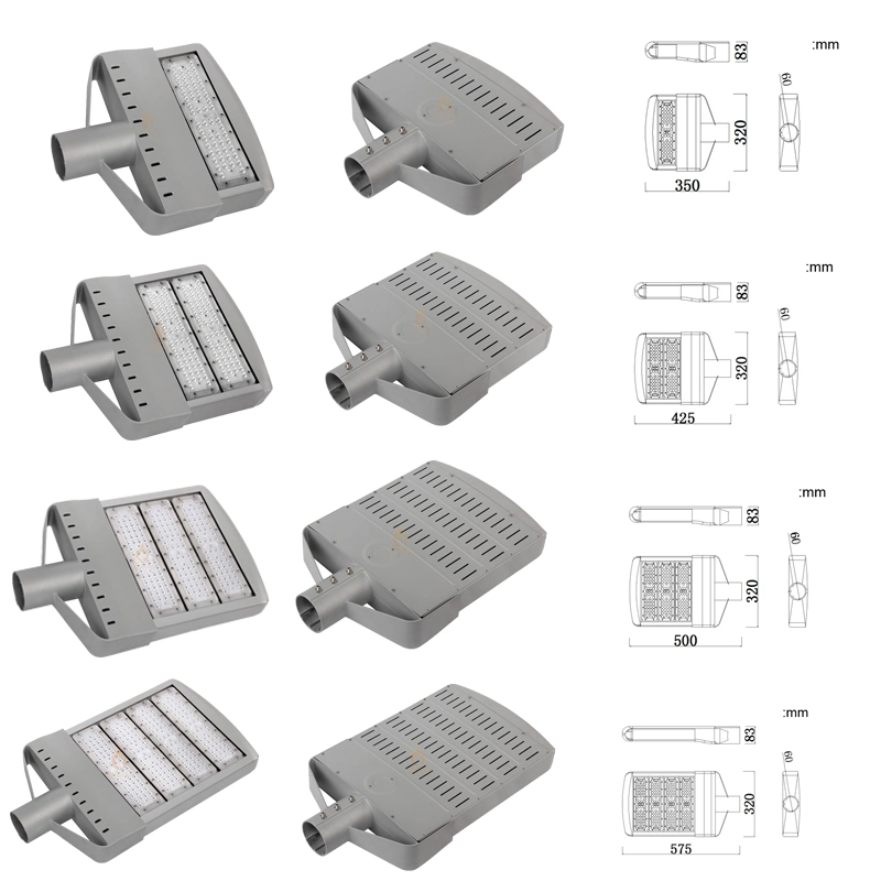 IP65 50W 80W 100W 120W 150W 200W Outdoor Smart LED Road Street Solar Garden Shoebox Parking Light with 0-10V Dimmable