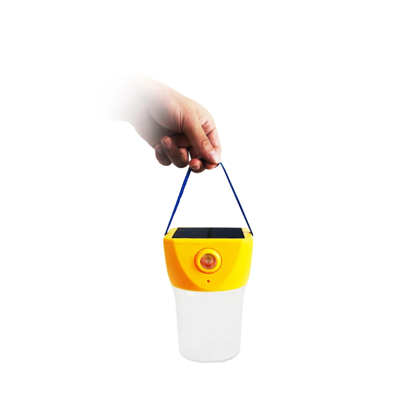 Mini Portable Hanging Solar Camping Lantern with Reading Light