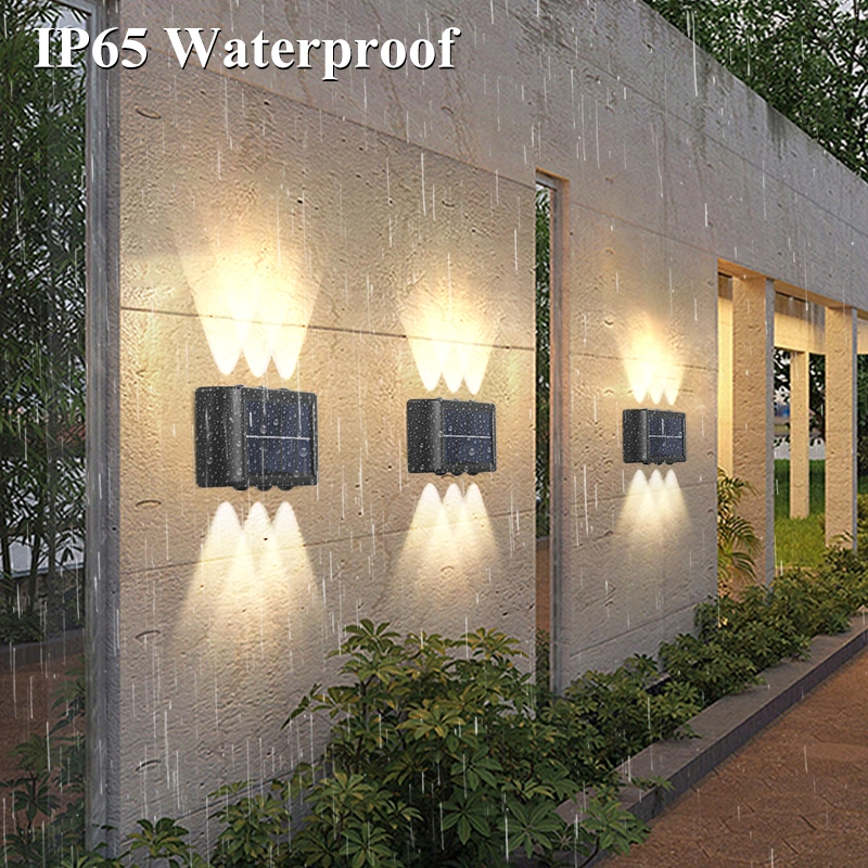 Outdoor Porch Garden LED Solar Wall Lamp Light