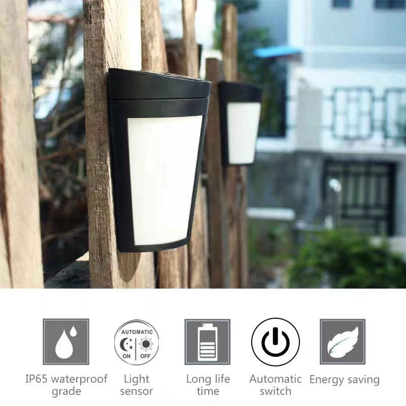 LED Solar Light Outdoor Wall Lamp Waterproof Suitable for Garden Courtyard Deck Landscape Decoration Street Lamp