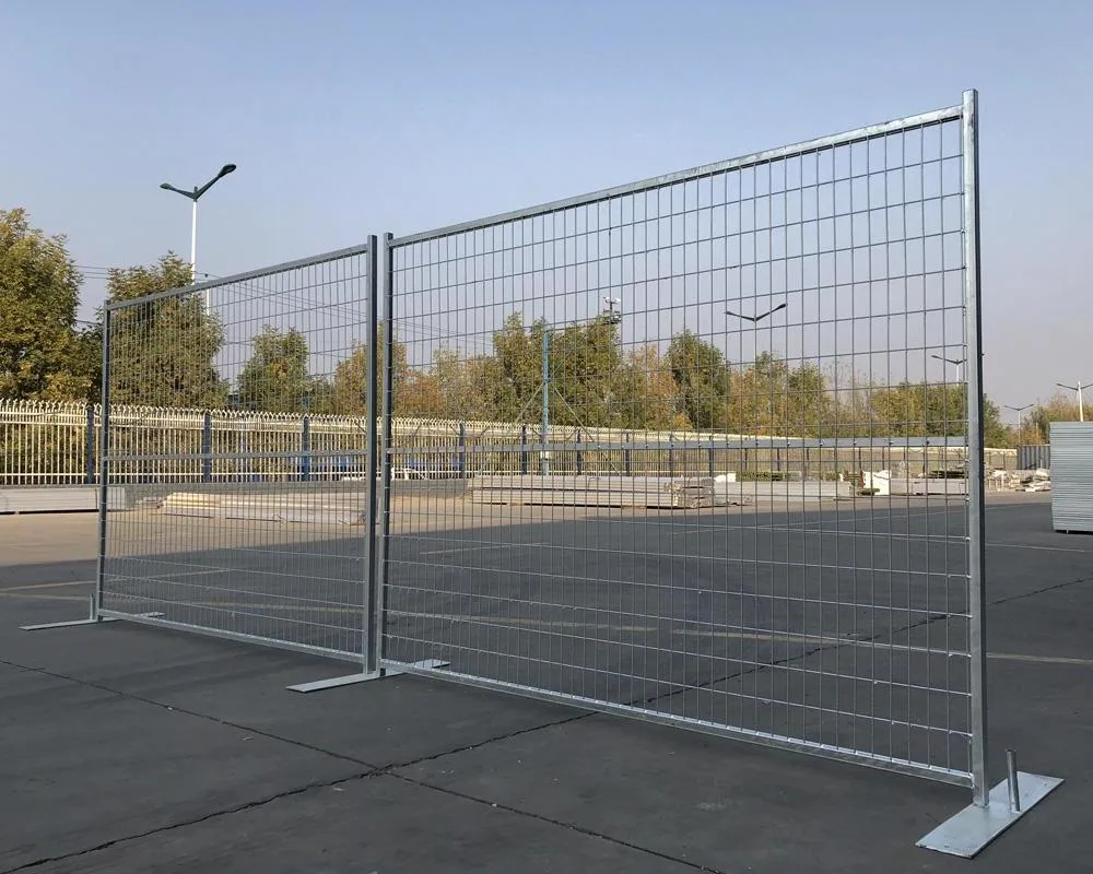 Zhongtai Light Weight Temporary Fencing Steel Pipe Fence Feet Canada Outdoor Temporary Privacy Fence China Manufacturers Safety Temporary Traffic Barrier Fence