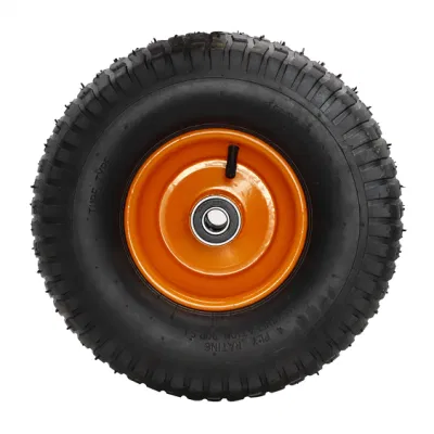 Factory Price 3.00-4 Polyurethane Wheelbarrow Wheel with Steel Rim for Hand Trolley, Tool Cart PU Foam Wheel