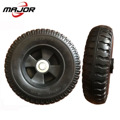  PU Solid Wheelbarrow Wheels for Garden Tool Carts PU Foam Wheel