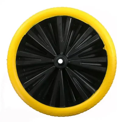 4.00-8 PU Foam Flat Free Wheel for Hand Trolley Wheelbarrow
