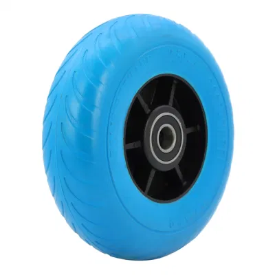 2.50-4polyurethane PU Foam Filled Tire Toy Car Rubber Wheel with Plastic Rim for Wagon Trolley