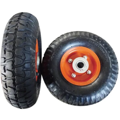  10 Inch 3.00-4 3.50-4 Wagon Wheel Pneumatic Rubber Trolley Tire